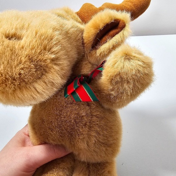 Prestige Toy Corp Moose Plush Jingle Bell Rattle Christmas Stuffed Animal 90s - Picture 6 of 11